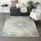 Light Gray Wool Contemporary Hand Hooked Rug, 5ft. x 8ft.